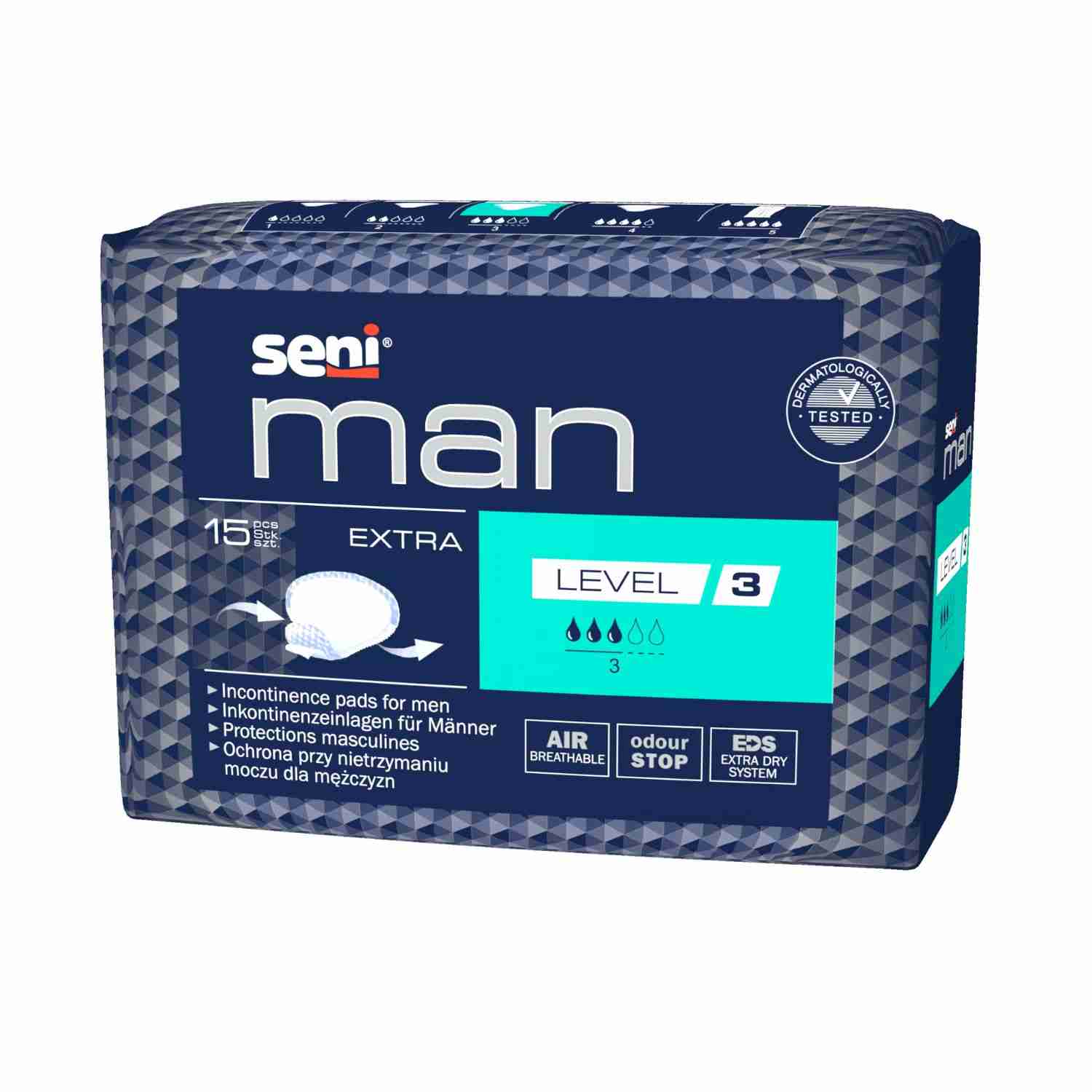 Seni Man Extra Level 3 - Einlagen für Männer bei leichter Inkontinenz, 500 ml (HMV: 15.25.30.5302)